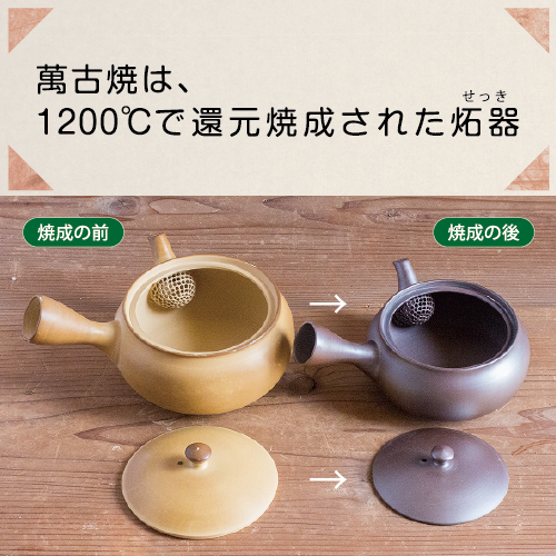 四日市萬古焼 紫泥急須 炻器